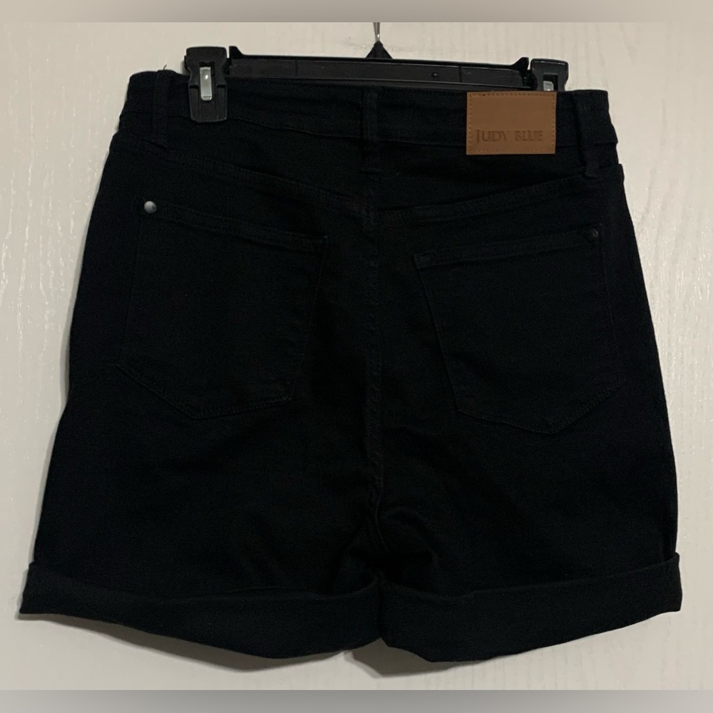 Judy Blue Women's Black Jean Shorts - Picture 4 of 7
